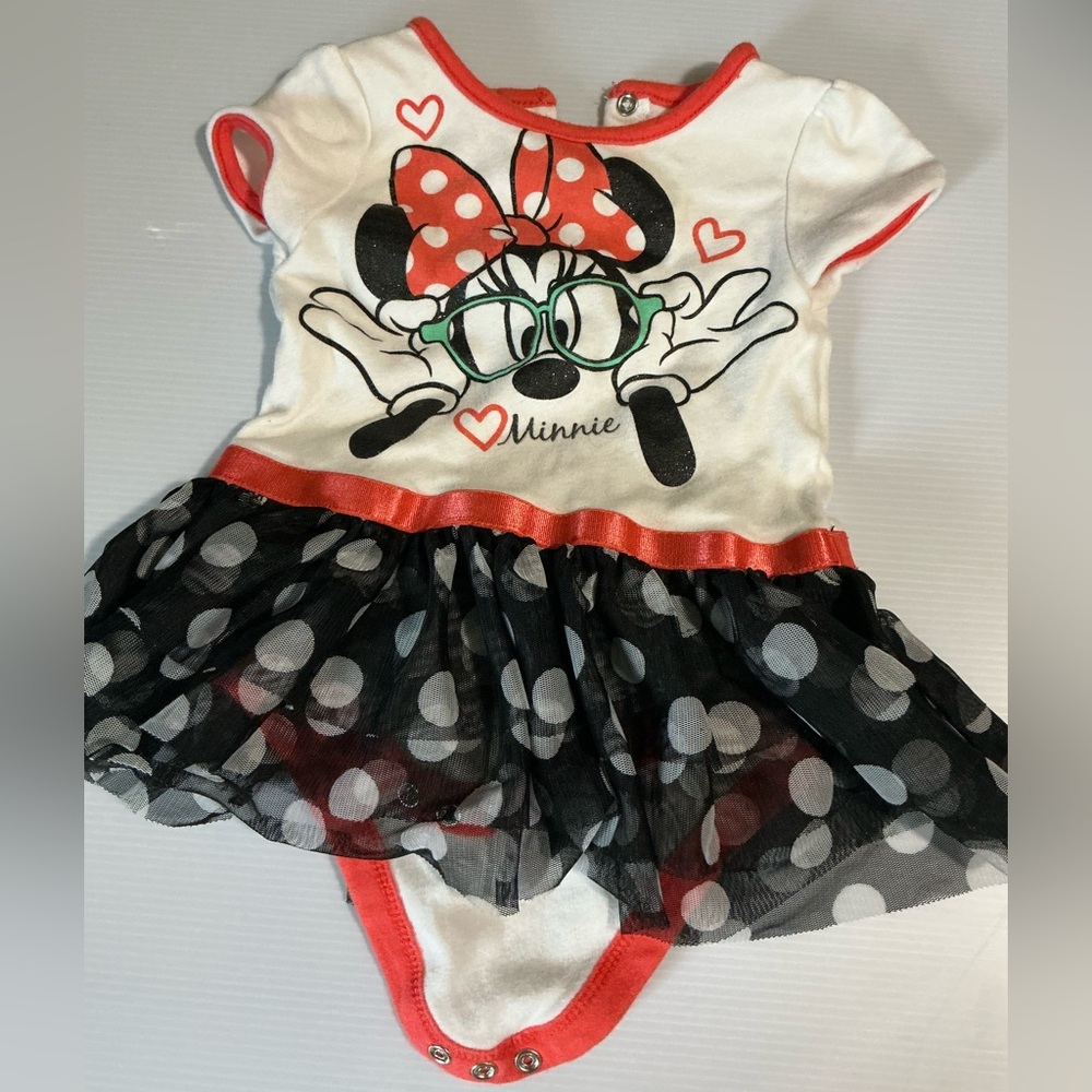 Minnie Mouse Baby‎ Dress with Polka Dot Skirt